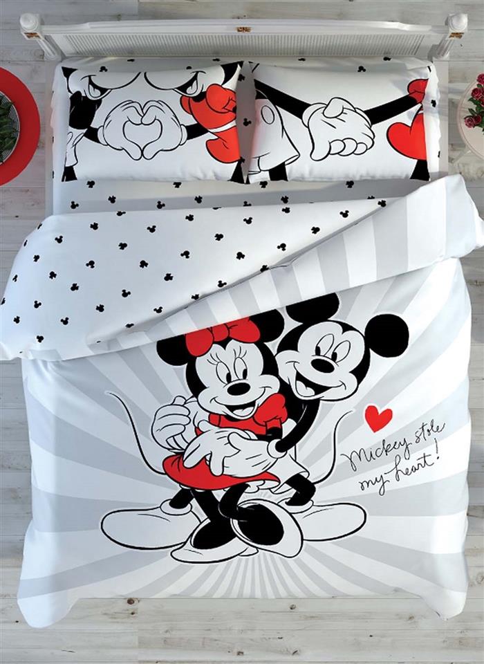 Disney Minnie&Mickie Love Day Nevresim Takımı