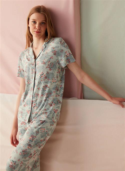 Duman Floral Morning Pantolon Pijama Takımı