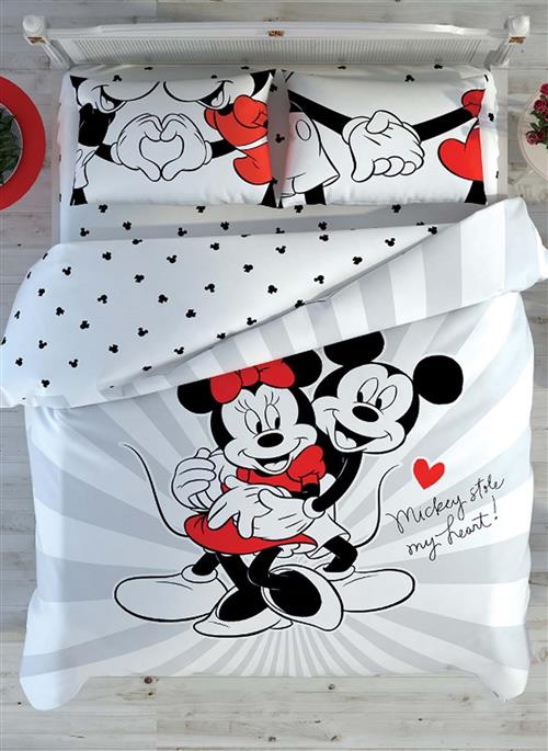 Disney Minnie&Mickie Love Day Nevresim Takımı