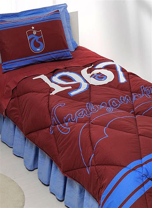 Trabzonspor Logo Tek Kişilik Pamuk Uyku Seti