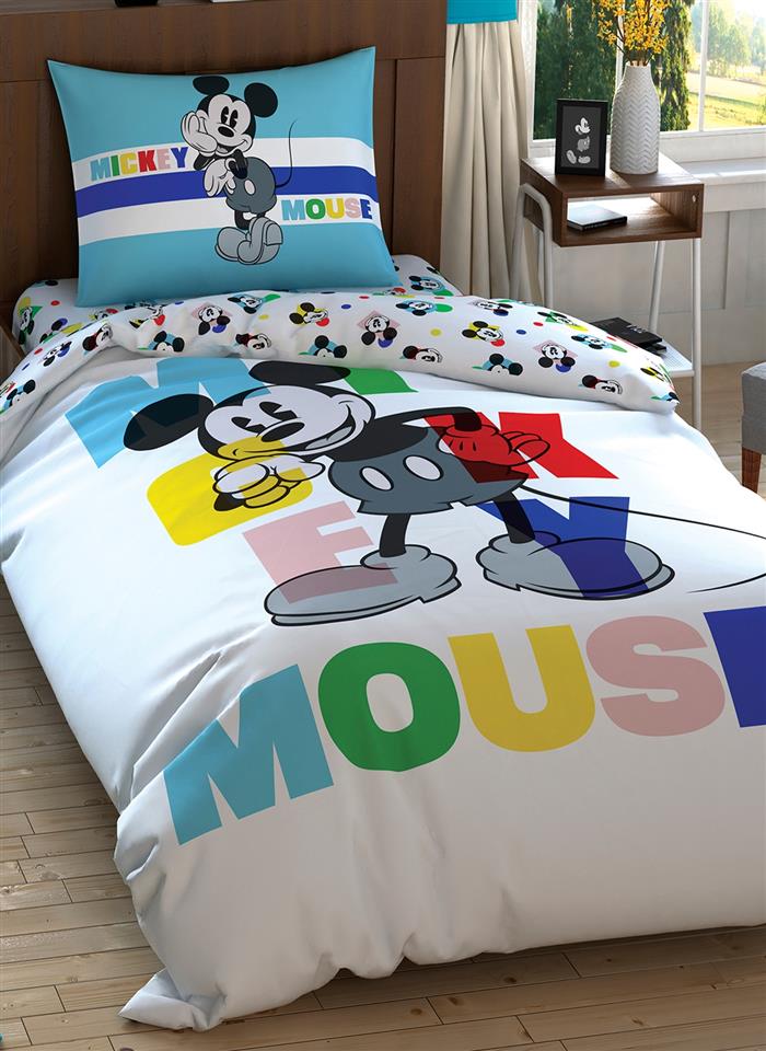 Disney Mickey Colour Face Nevresim Takımı